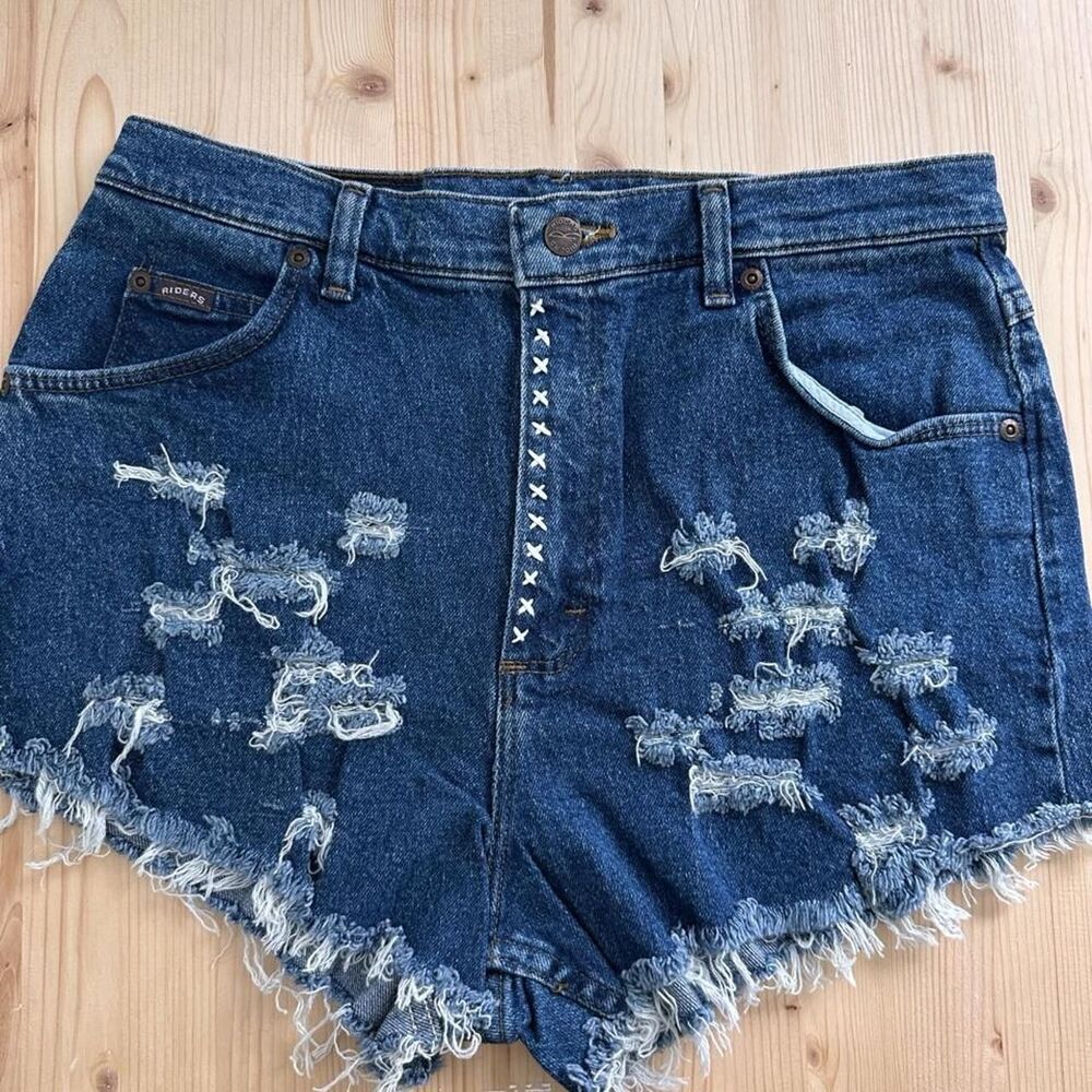 Riders-by-lee Women's Blue and Navy Shorts